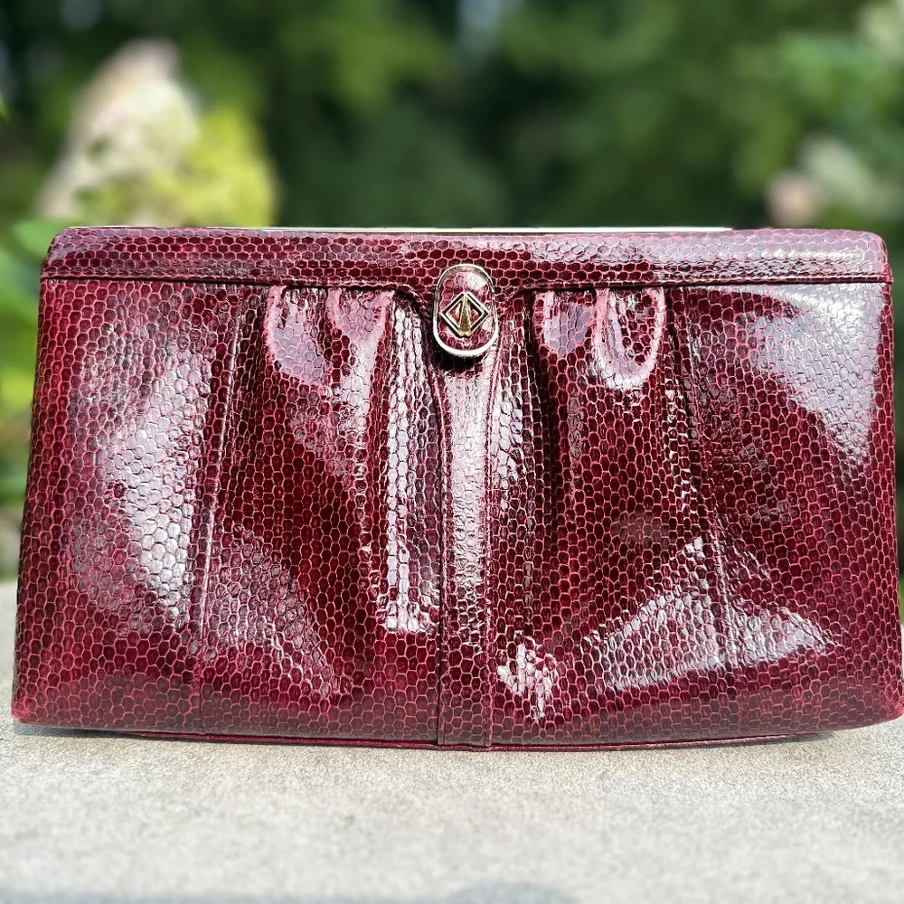 Crimson Maroon, Koret Handbag, Great for Fall Rush or Game Day!